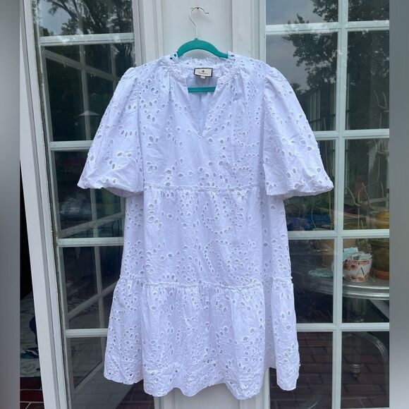 Tuckernuck x Cameran Wimberley Eyelet Palmer Cotton Dress NWT - Picture 6 of 9